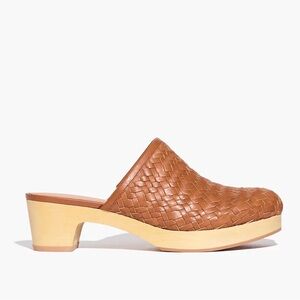 NEW Madewell leather weave clogs